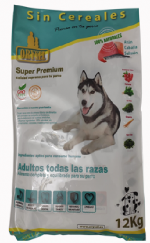 pienso perro super premium 100% natural de pescado sin cereales