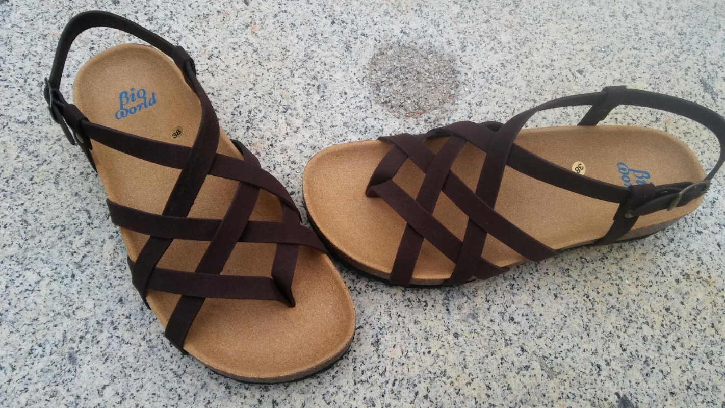 ECO Market Shop Moda ADRIANO Marr n suede sandalias veganas