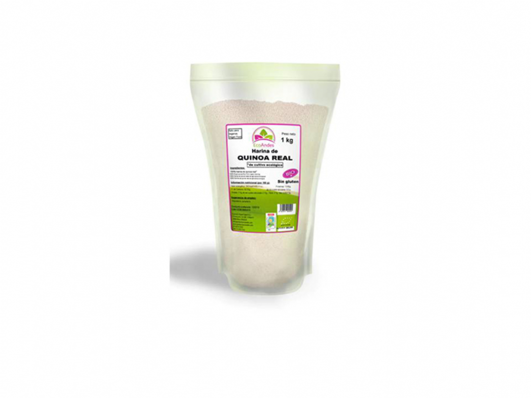 harina de quinoa real - bio - ecoandes