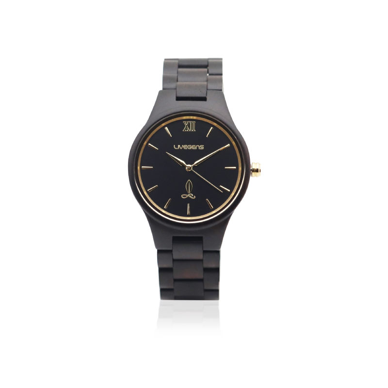 reloj de madera livegens everest | 40 mm