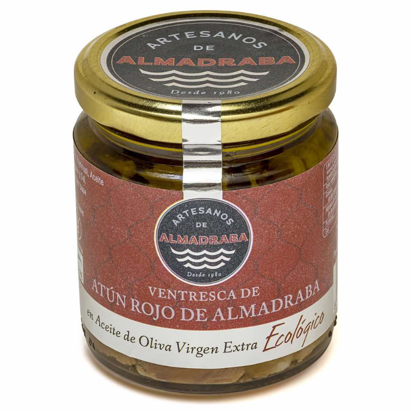ventresca de atún rojo de almadraba con aove de 250 gramos
