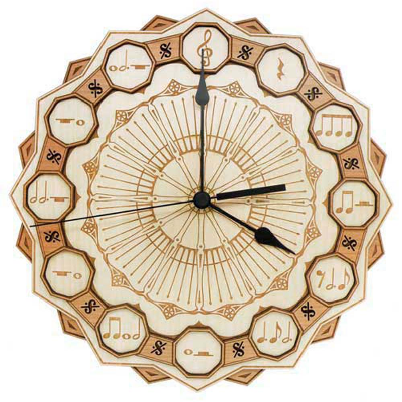 reloj de pared musical