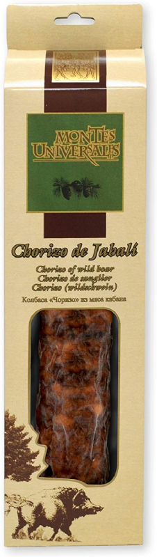 chorizo cular de jabalí estuchado montes universales (300g)