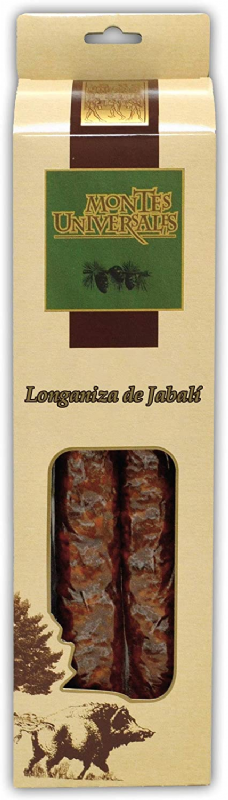 longaniza de jabalí estuchada montes universales (250g)