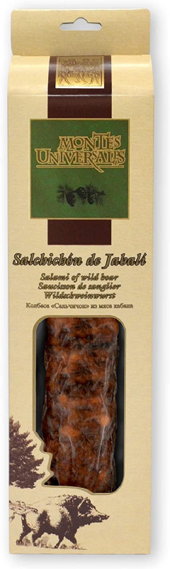 salchichón cular de jabalí estuchado montes universales (300g)