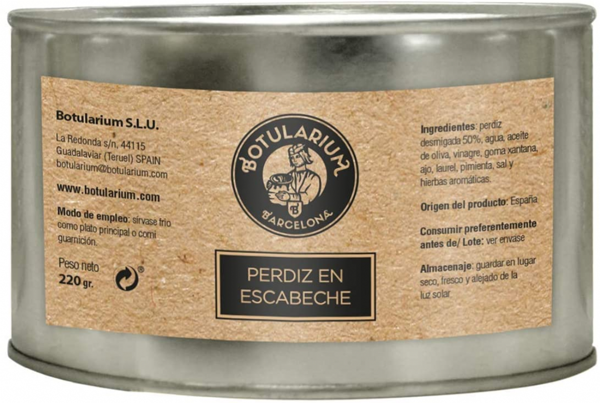 perdiz en escabeche botularium (1 unidad)