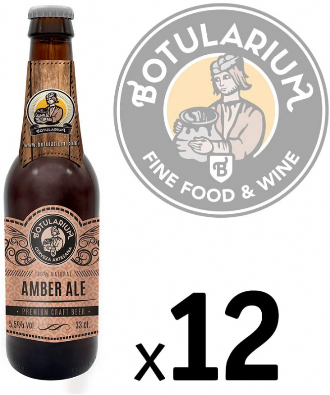 cerveza artesana botularium amber ale (12x33cl)