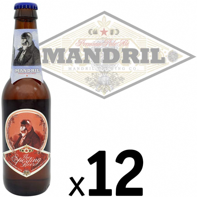 cerveza artesana mandril sporting beer (12x33cl)