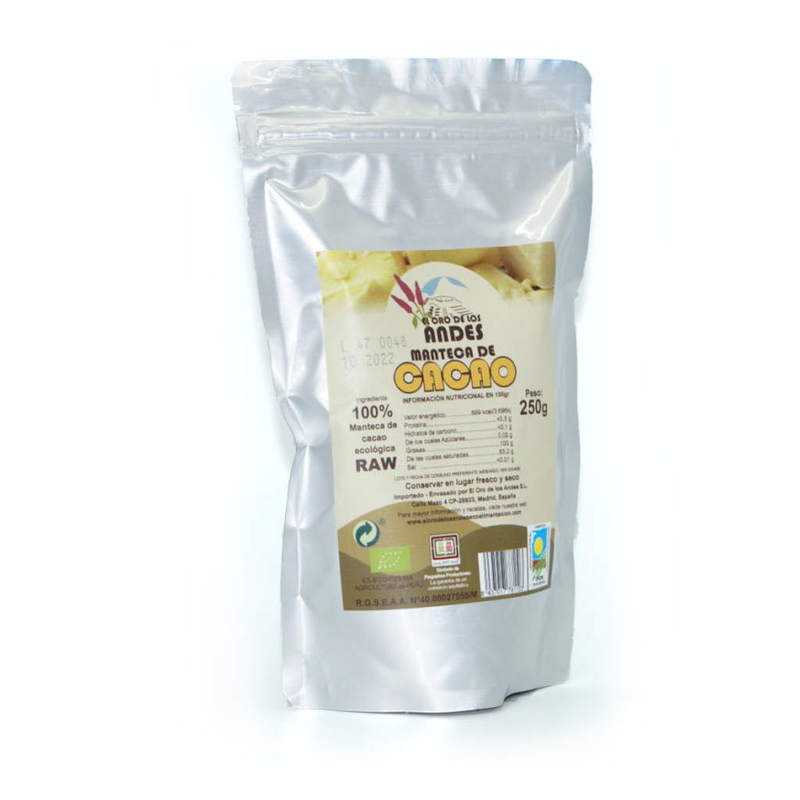 manteca de cacao 250gramos