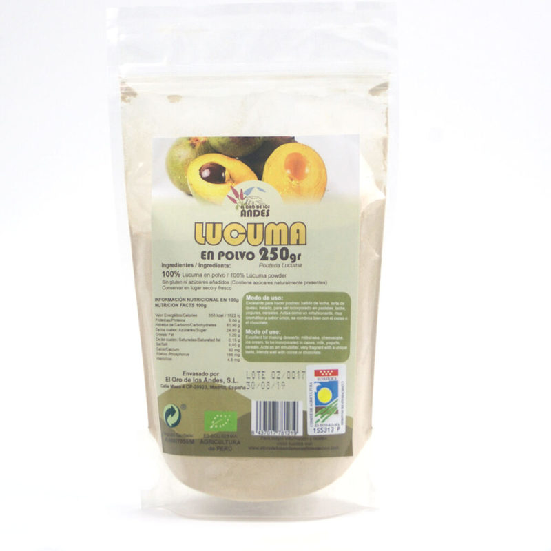 lúcuma en polvo ecológica 250 gramos