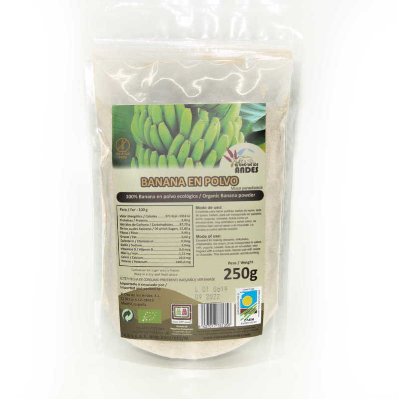 banana en polvo 250g