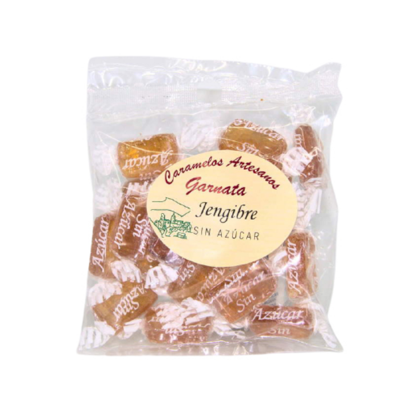 caramelos artesanos garnata sin azúcar de jengibre 100 gr