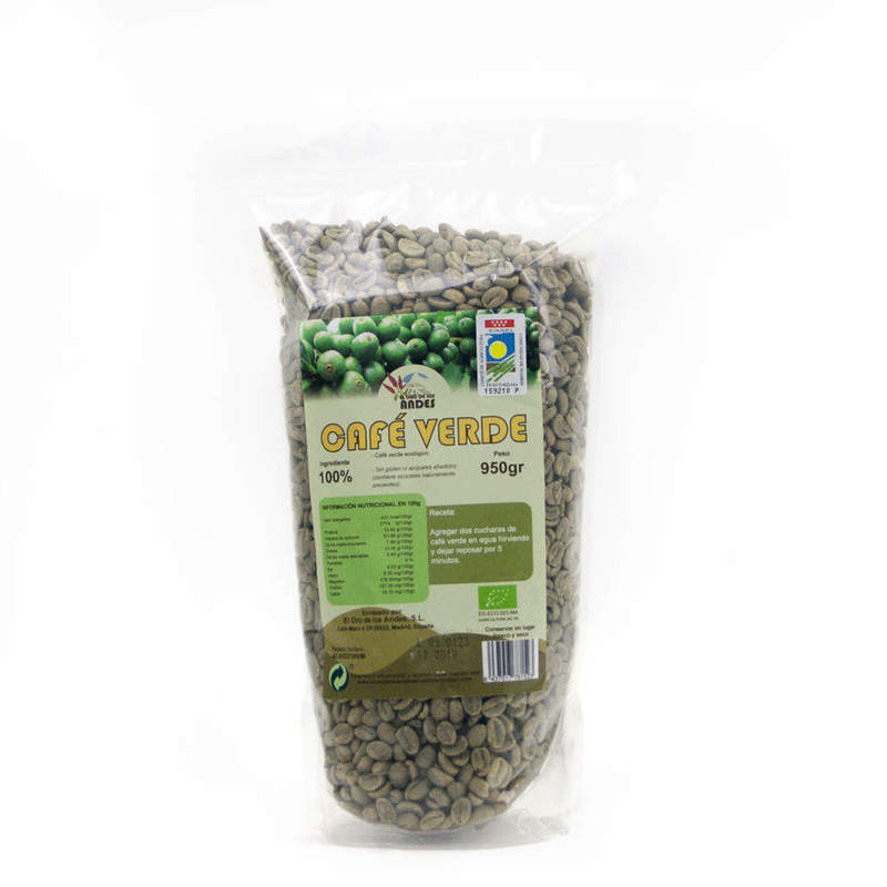 café verde en grano 950 gramos café de canchaque
