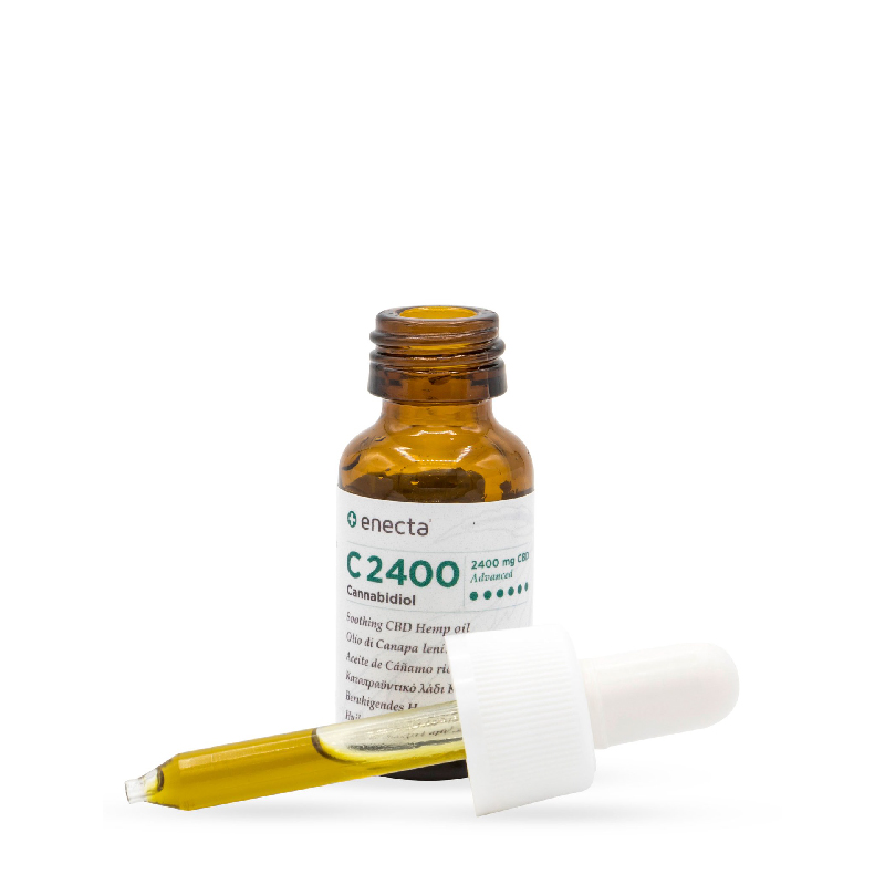 c2400 aceite de cáñamo rico en cbd al 24% (2400 mg en 10 ml) · enecta cbd