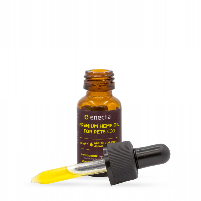 aceite de cáñamo para mascotas 500 mg (10 ml) · enecta cbd