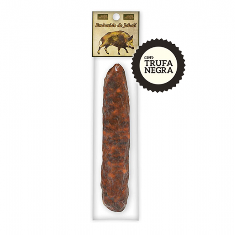 chorizo cular de jabalí con trufa negra montes universales (300g)