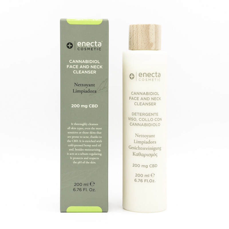 limpiador facial con cannabidiol · enecta cbd