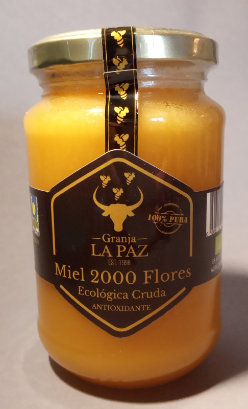 autentica miel cruda ecológica 2000 flores