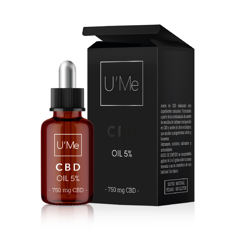 aceite 5% isolate cbd u'me cosmetics