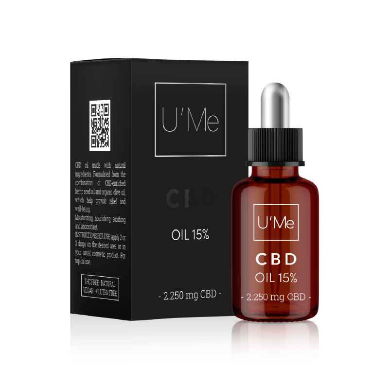 aceite 15% isolated cbd u'me cosmetics