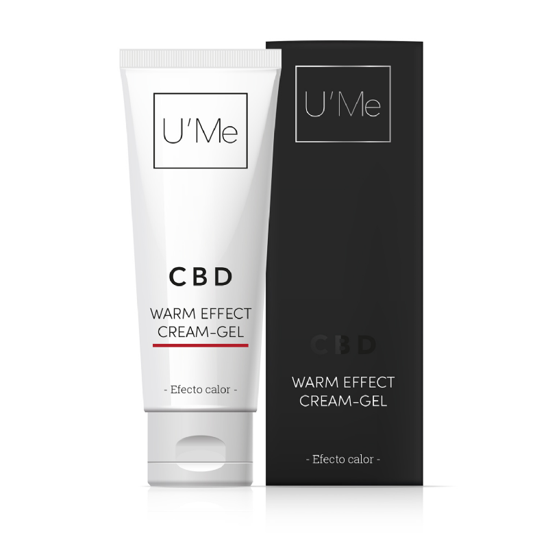 gel-crema efecto calor con cbd u'me cosmetics