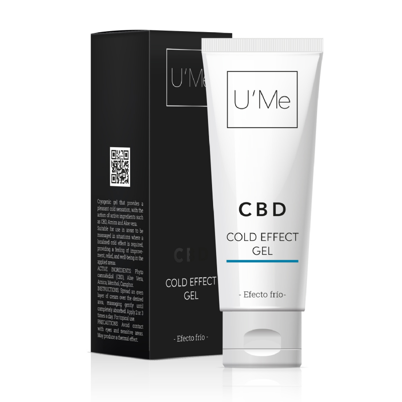 gel efecto frío con cbd u'me cosmetics