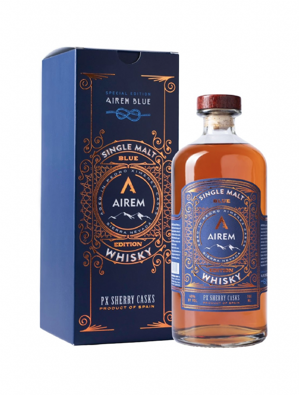 whisky puro de malta airem blue edition