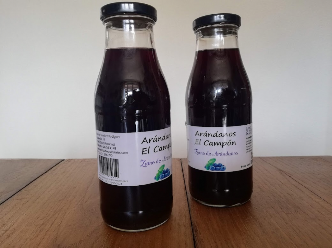 zumo de arándanos eco