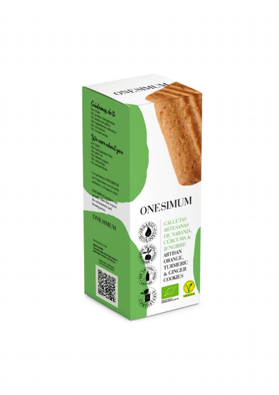 galletas artesanas de naranja, cúrcuma y jengibre 160gr