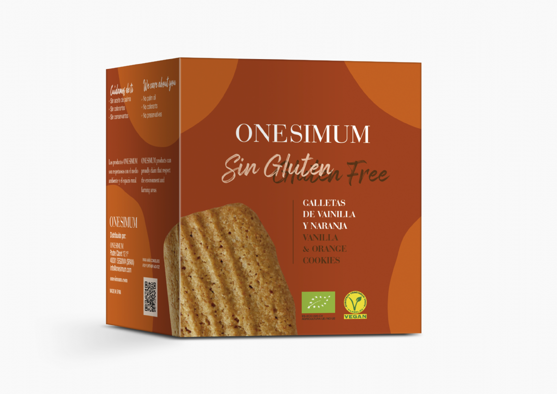 galletas sin gluten de vainilla y naranja