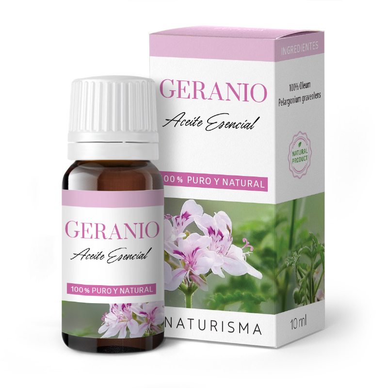 aceite esencial de geranio puro y natural 10 ml