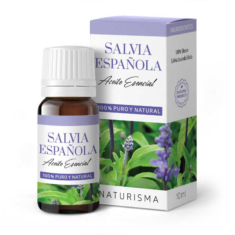 aceite esencial de salvia española puro y natural 10 ml