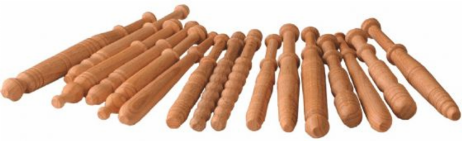 12 Bolillos mdl. 4 para encaje