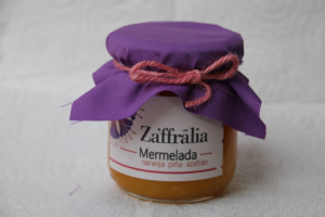 mermelada de naranja y piña con azafrán