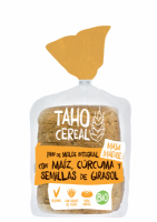 PAN DE MOLDE INTEGRAL CON MAÍZ, CÚRCUMA Y SEMILLAS DE GIRASOL CON MAS BIO, 400 g