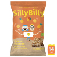 Pack 14: Snack BIO de Quinoa, Espelta, Mango, Naranja y Piña