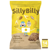 Pack 14: Snack BIO de Quinoa, Espelta, Plátano, Cacao y Almendras