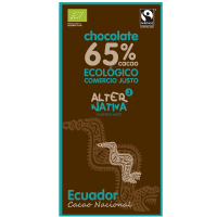 CHOCOLATE 65% CACAO ECUADOR BIO-FT. 80G