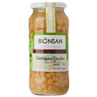 GARBANZOS COCIDOS ECOLÓGICOS BIONSAN