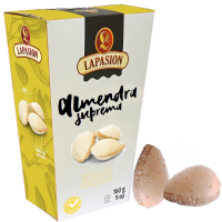 Almendras rellenas de turrón de Almendra | Calidad Suprema | 150g x 4 estuches