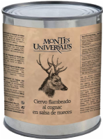 Ciervo flambeado al cognac en salsa de nueces Montes Universales (865g)