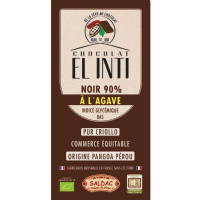 Chocolate Negro con agave 90% de cacao criollo