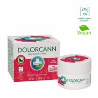 BALSAMO PARA MASAJES DE CAÑAMO DOLORCANN BIO VEGANO  SENSACION DE CALMA Y RALAJACIÓN